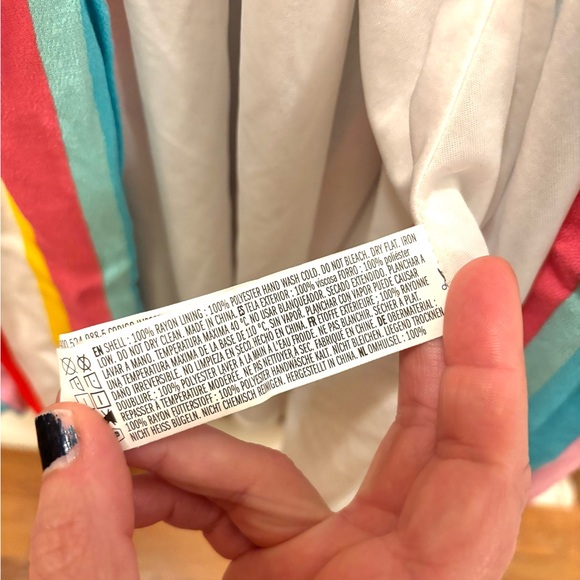 Forever 21 Striped Maxi Dress Beach Coverup Size Large Vacation Pool Summer - Picture 8 of 8